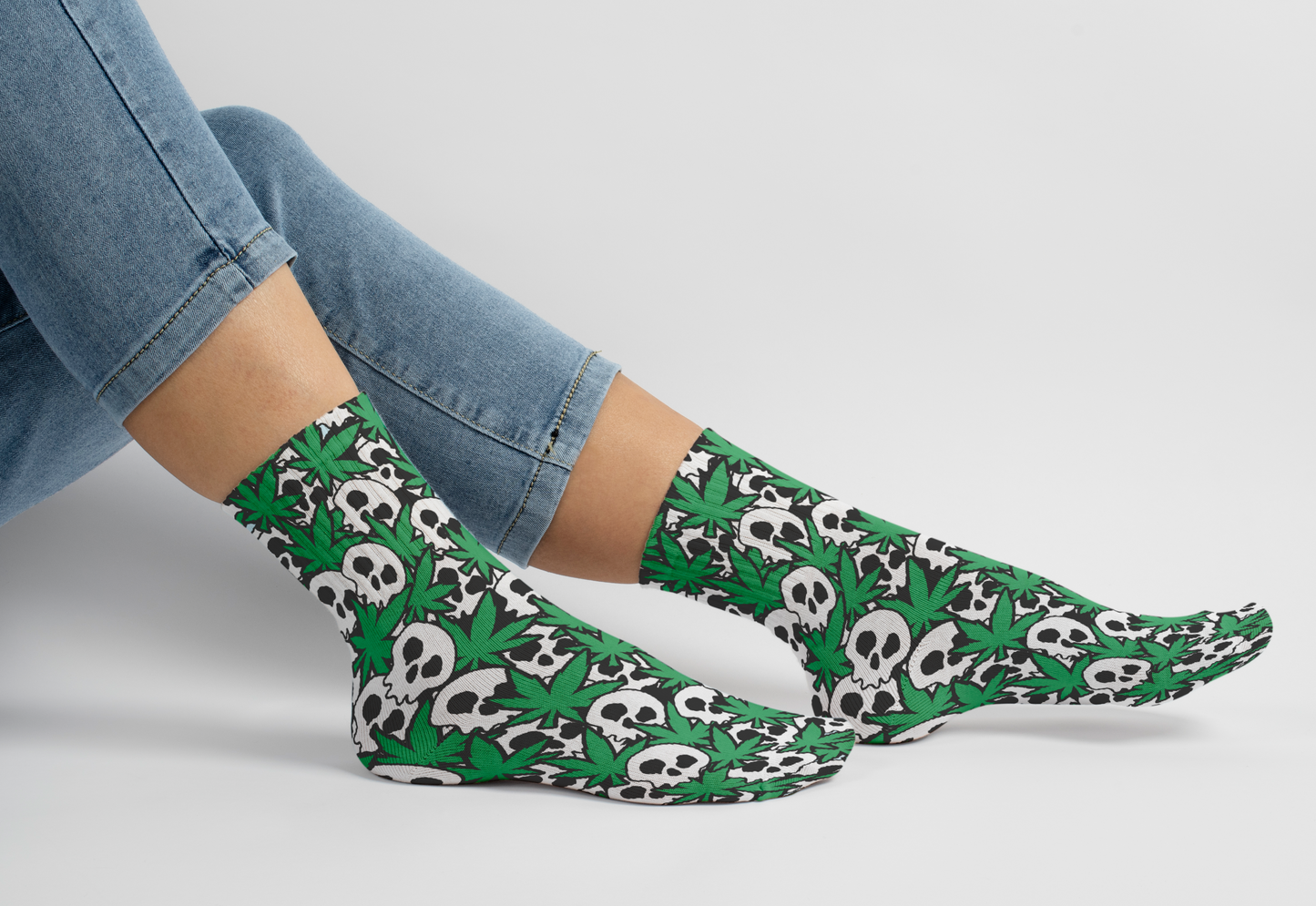 Skull Skunk Socks