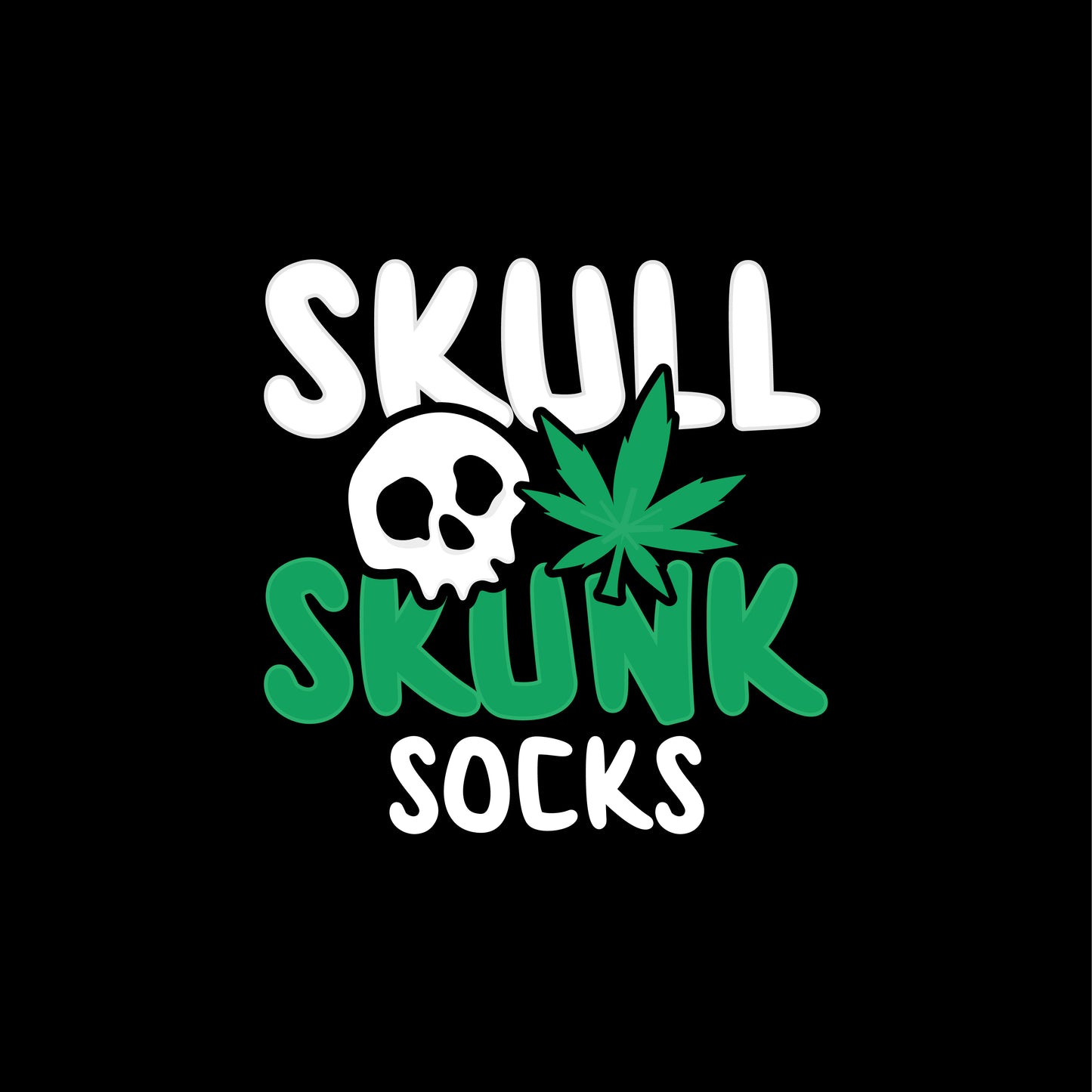 Skull Skunk Socks