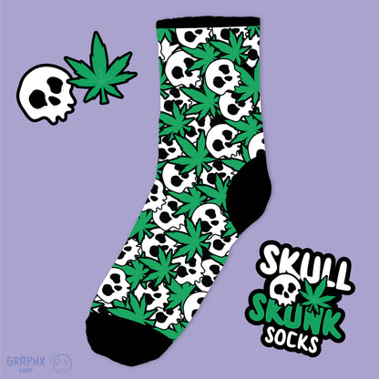 Skull Skunk Socks