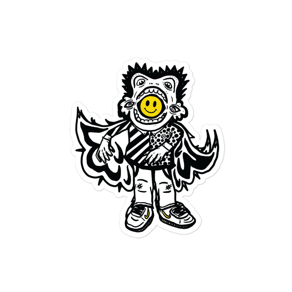 Smiley Monster Sticker