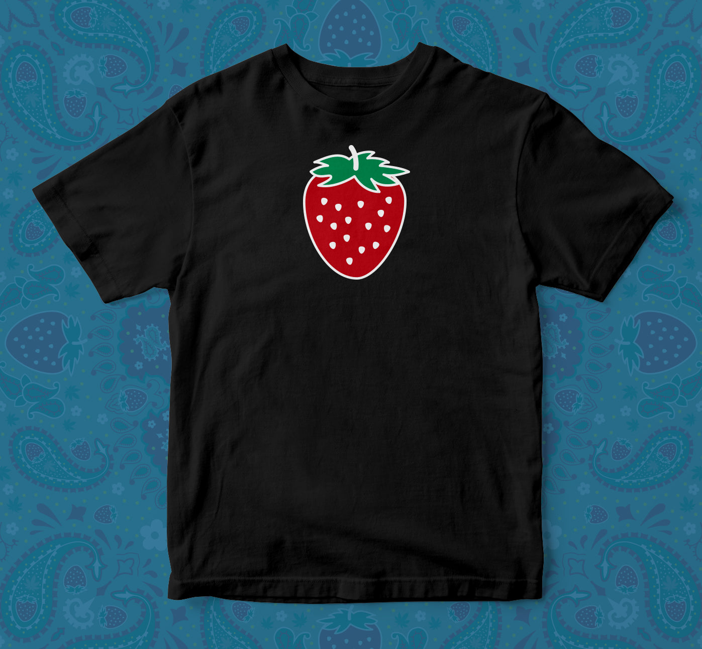 Strawberry Icon - Black